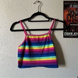 Rainbow Crop Tank Top